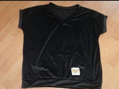 Dámske zamatové tričko, l