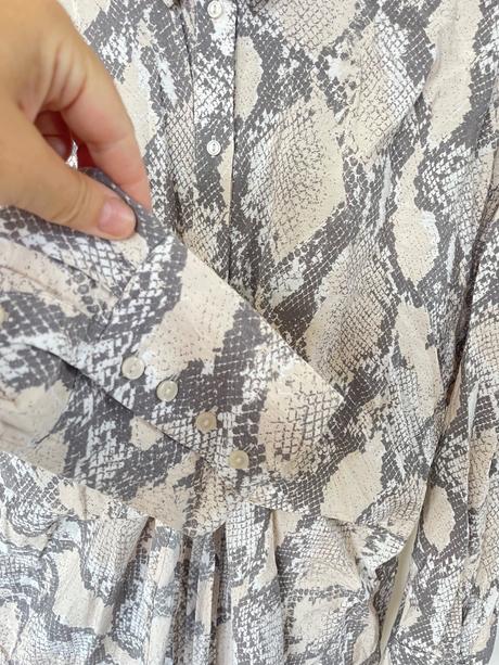 Koselove saty s hadim vzorom h&m, h&m,m