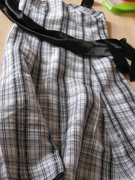 Kárované šaty + bolerko, 158, 158