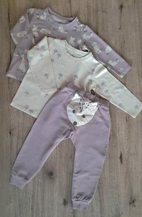 Lindex tričko tepláky vlk 92, lindex,92