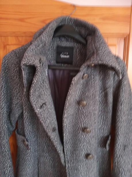 Kabát antracitová farba, gate,m