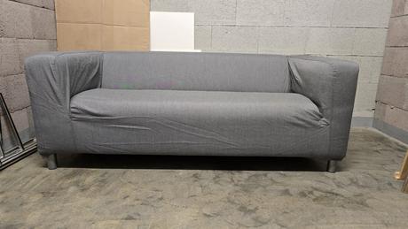 Poťah sivý na pohovku klippan (ikea), 