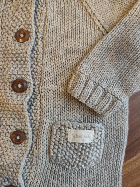 Pletený overal s papučkami, 68