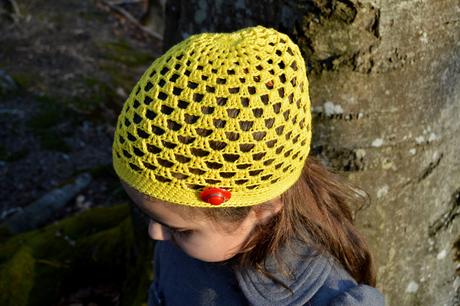 Háčkovaná čiapočka s kvetom, 50 - 158