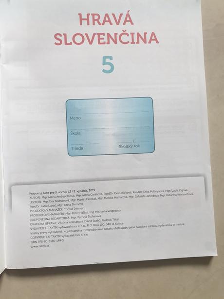 Biologia, slov . jazyk , literatura pre 5 ročnik,