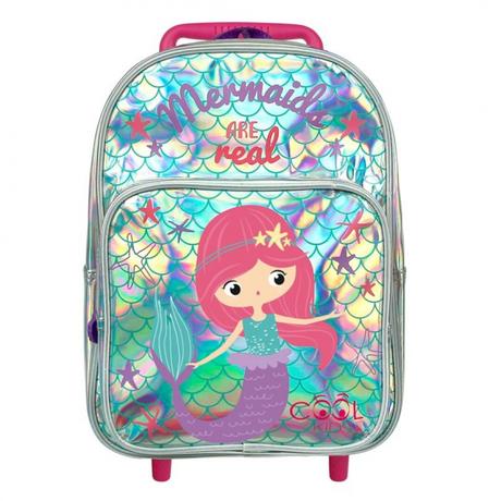 Detský reflexný batoh na kolieskach morská víla, perletti