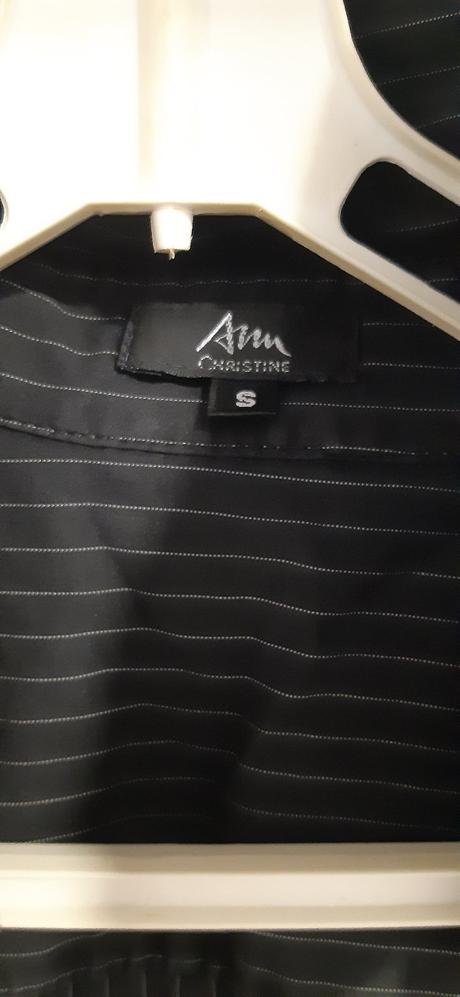 Košeľa čierna pásikavá veľ. s, s