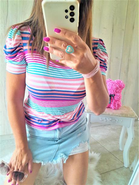 Multicolor tričko-s/m, s