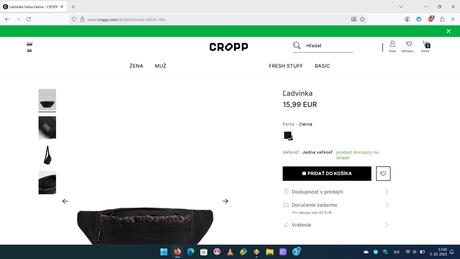 Ľadvinka reebok, taška na plece reebok, reebok