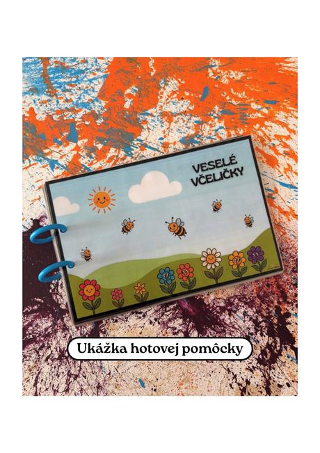 Veselé včeličky - počítanie so štipcami, 