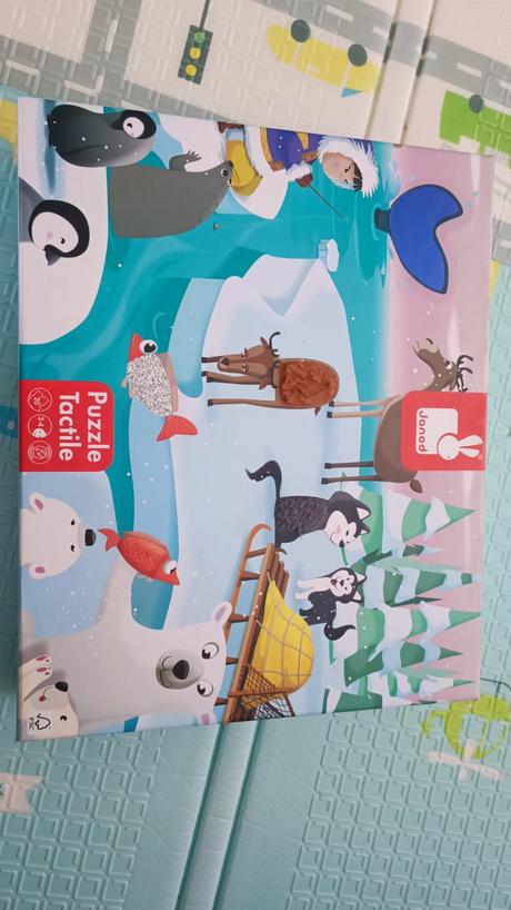 Janod puzzle dotykové život na ľade s textúrou,