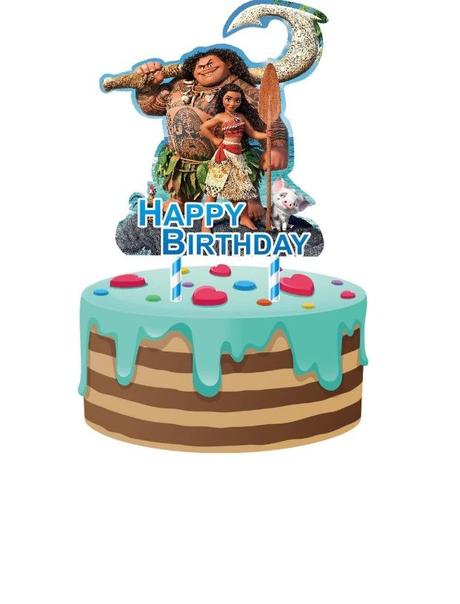 Tortový zápich vaiana - skladom, tz-65, 