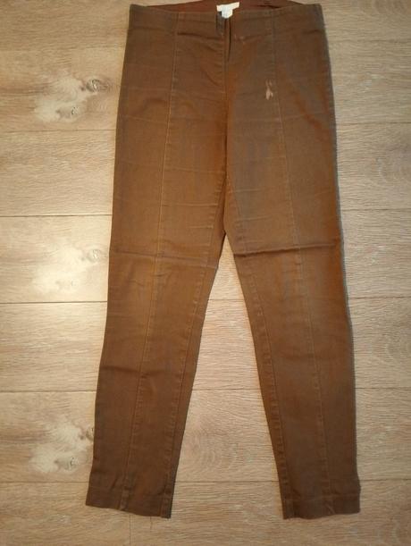 Nohavice hnedé, h&m,38
