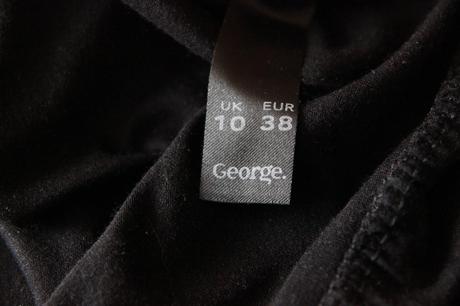 Čierne viskózové šaty, m, george,m