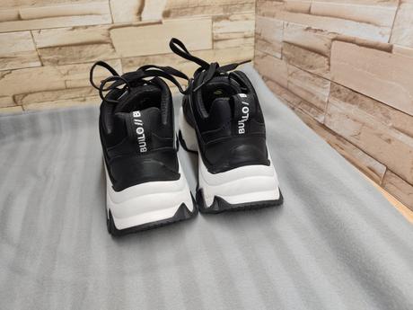 Buffalo 38 - dámske čierne tenisky, 38