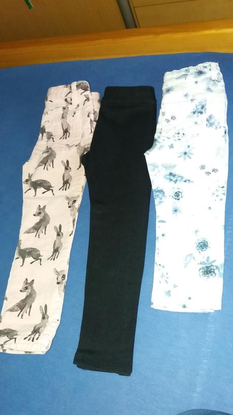 3 ks nohavic, h&m,80