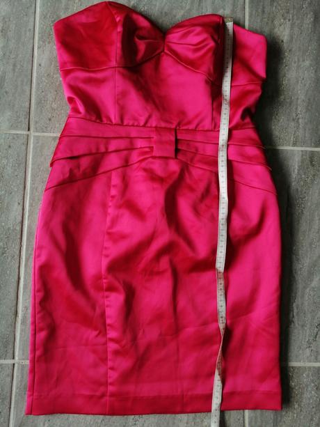 Sýtoružové saténové kvalitné šaty janenorman, vs, s