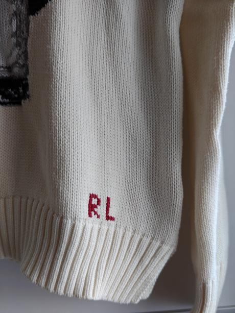 Ralph lauren bear originál damsky sveter, ralph lauren,s