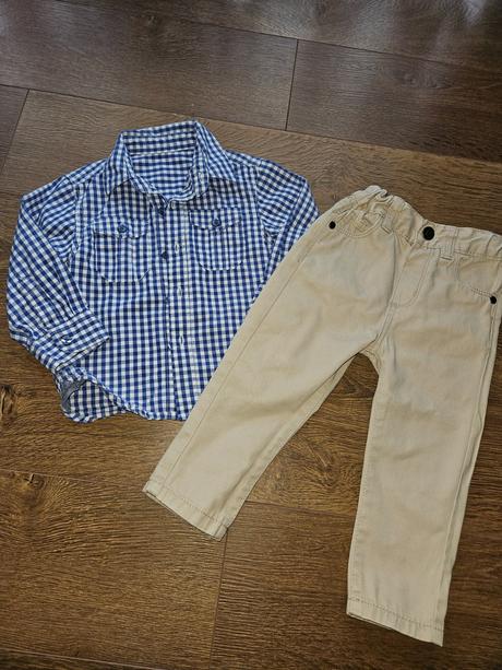 Komplet nohavice a košeľa little rebel, 80