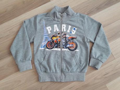 Mikina na zips paris, 98