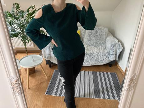 Vrúbkovane tričko, h&m,s