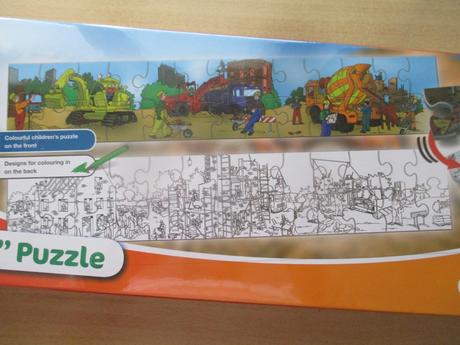 Puzzle omalovánka stavba a zvieratá, 