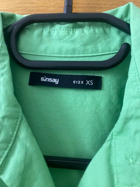 Zelená košela, sinsay,xs