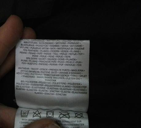 Zimná páperová bundička, s