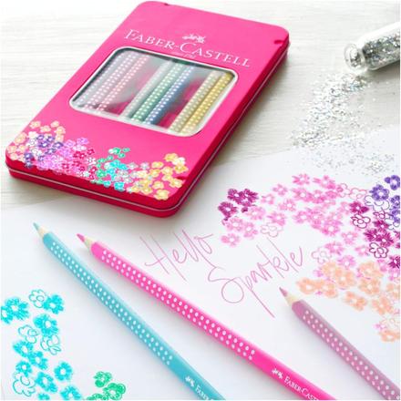 Trblietavé farbičky v kovovej krabičke, 