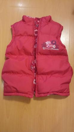 Hrubšia vestička farba fuchsia-116/128, 116