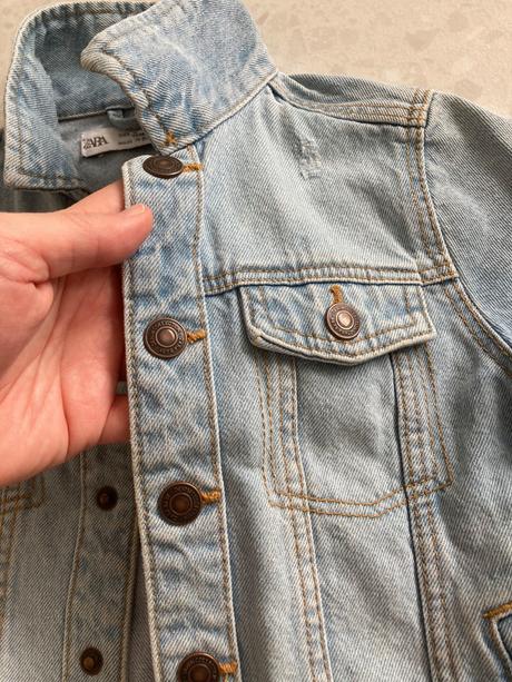 Riflová bundička, zara,104