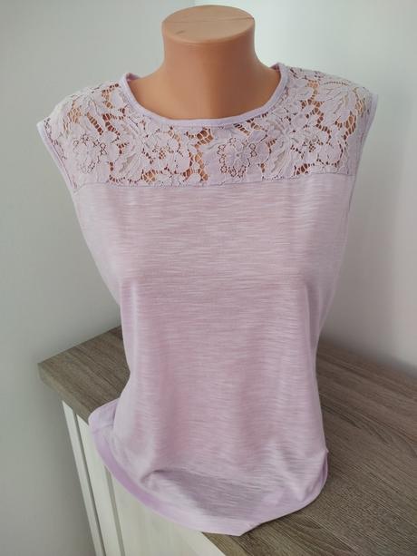 Bledofialove tricko s cipkou m a mensie l, m