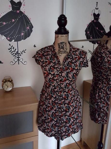Viskózová kvetovaná tunika h&m vel.34 (xs), h&m,34