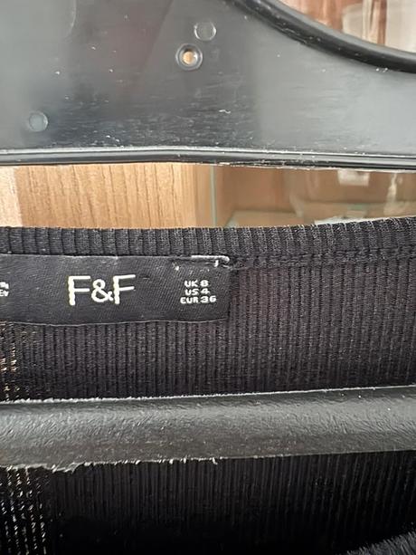 Čierny top f&f, f&f,s