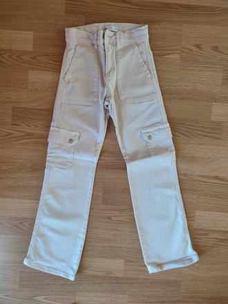 Nohavice béžové zara 140, zara,140