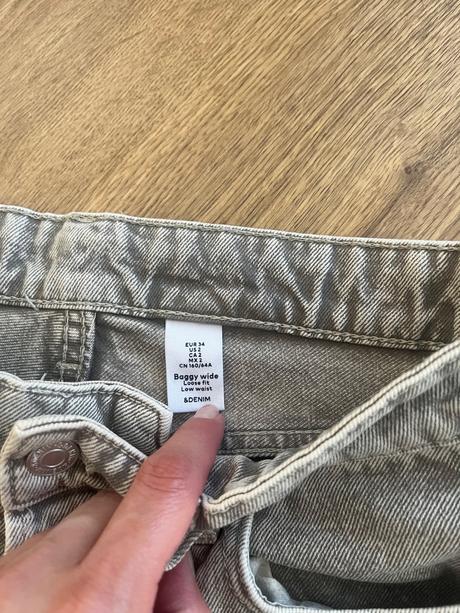 H&m rifle xs baggy wide, h&m,xs