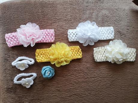 Jemné čelenky s kvetom pre najmenšie princezné, 