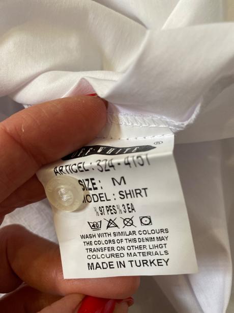 Biela košeľa s výšivkou, m