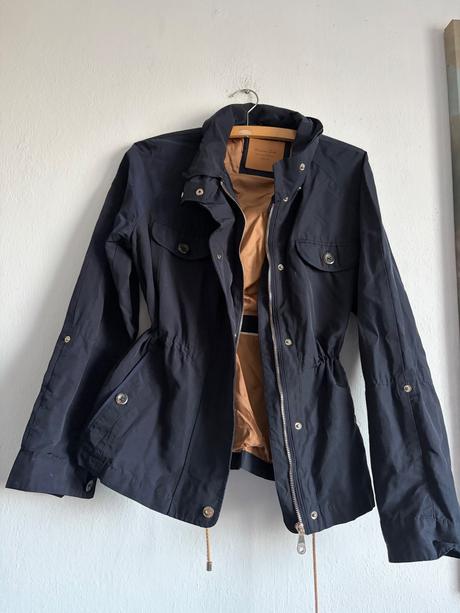 Massimo dutti old money style jacket bunda tmavomo, l
