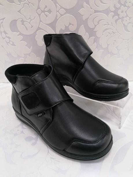 Dámske kožené topánky na suchý zips 19070503 z, 36