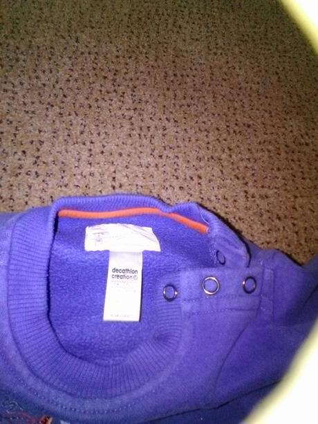 Teplučká mikina, decathlon,80