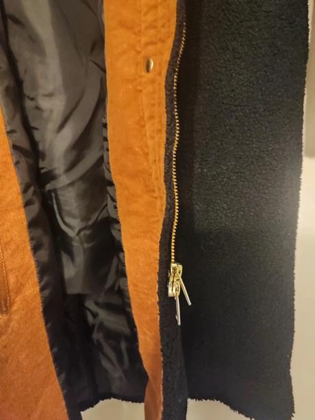 Čierny kabát na zips, bonprix,38