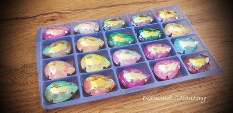 Našívacia aplikácia s lôžkom - 13 x 18 mm - past,