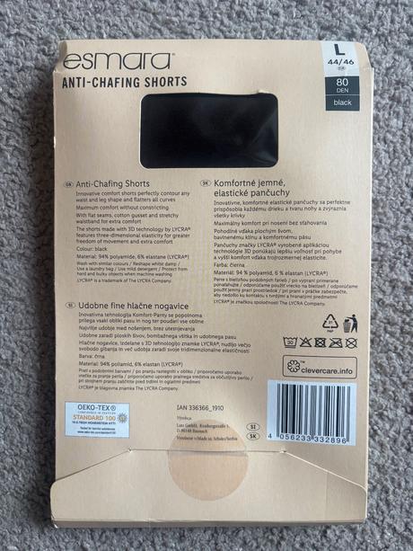 Šortky proti odieraniu stehien, esmara,xxl