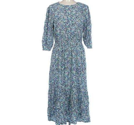 Modré viskózové šaty, m