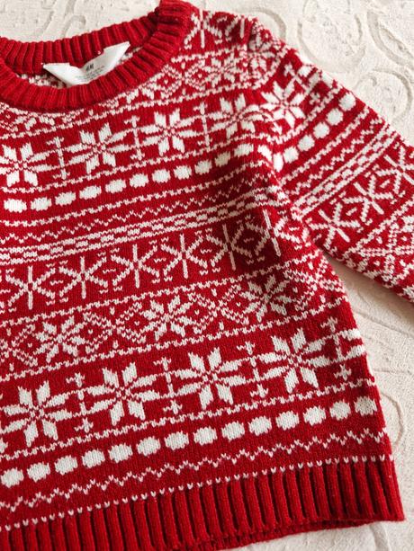 Pletený sveter so vzorom, h&m,92