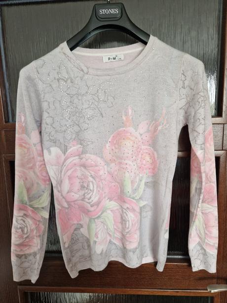 Vzorovaný sveter so zdobením, m