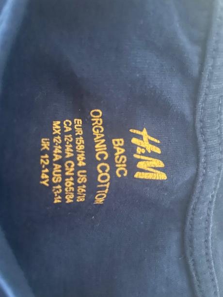 Predám tmavomodré tričko hm, h&m,158