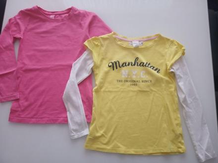 Dve tričká, h&m,122