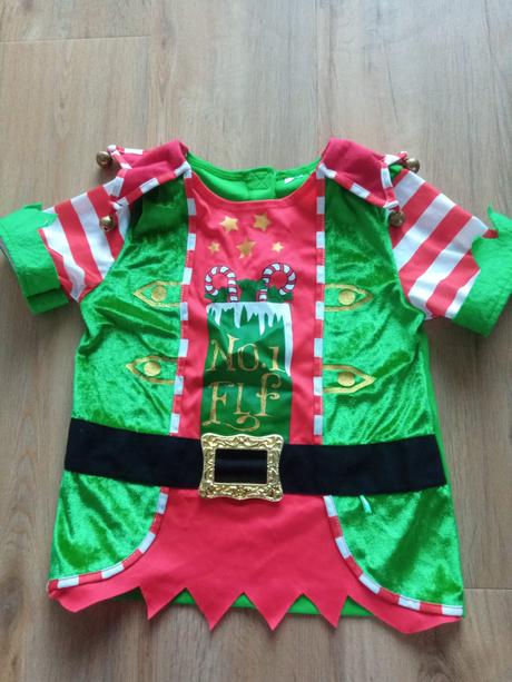 Karnevalovy kostým elf tričko s rolničkami, 